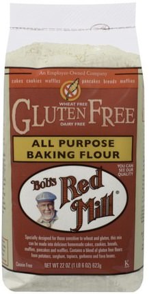 All Purpose Baking Flour, Gluten Free, 22 oz (623 g) by Bobs Red Mill, 食物，麵粉和混合物，鷹嘴豆粉 HK 香港