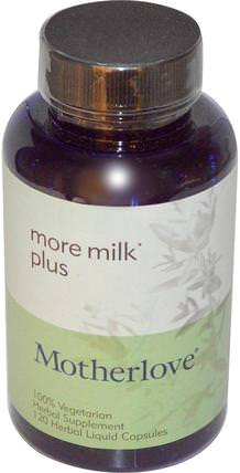 More Milk Plus, 120 Liquid Capsules by Motherlove, 兒童健康，嬰兒餵養，母乳喂養，兒童食品 HK 香港