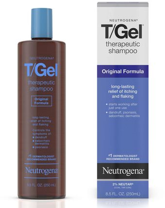 T/Gel, Therapeutic Shampoo, Original Formula, 16 fl oz (473 ml) by Neutrogena, 洗澡，美容，頭髮，頭皮，洗髮水，護髮素 HK 香港