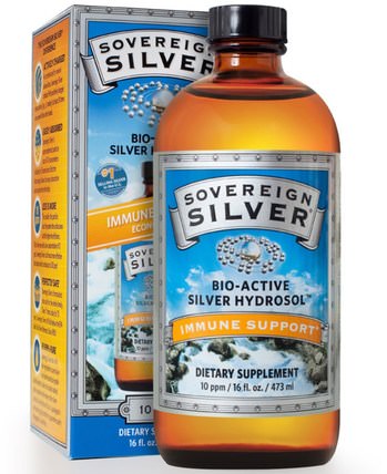 Colloidal Bio-Active Silver Hydrosol, 10 PPM, 16 fl oz (473 ml) by Sovereign Silver, 補充劑，膠體銀，礦物質，液體礦物質，銀水溶膠 HK 香港